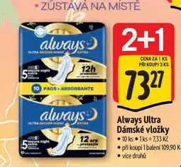 Albert Always Ultra Dámské vložky 10 ks nabídka