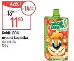 Globus Kubík 100% ovocná kapsička nabídka