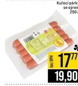 Jip Kuřecí párečky se sýrem nabídka