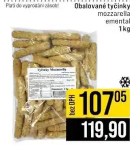 Jip Obalované tyčinky mozzarella emmental nabídka
