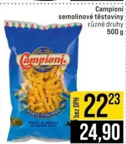 Jip Campioni semolinové těstoviny nabídka
