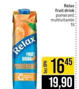 Jip RELAX FRUIT DRINK nabídka