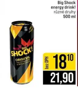 Jip Big Shock energy drink nabídka