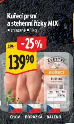 Albert Kuřecí prsí a stehenní řízky MIX nabídka