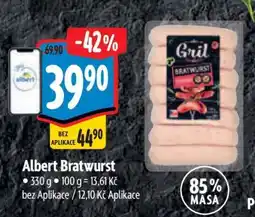 Albert Albert Bratwurst nabídka