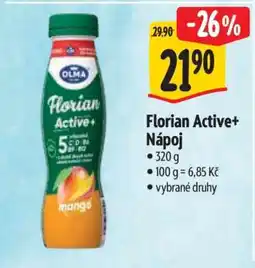 Albert Florian Active nápoj nabídka