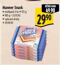 Albert Manner Snack nabídka