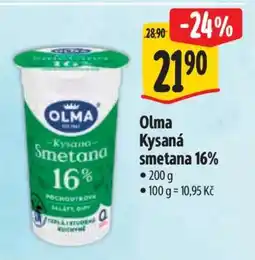 Albert Olma Kysaná smetana 16% nabídka