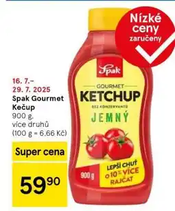 Tesco Spak Gourmet kečup nabídka