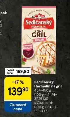 Tesco Sedlčanský hermelín na gril nabídka