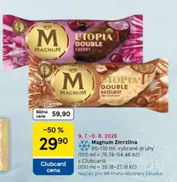 Tesco Magnum zmrzlina nabídka