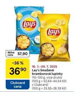 Tesco Lay's Smažené bramborové lupínky nabídka