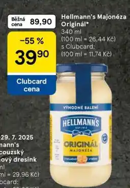 Tesco Hellmann's Majonéza Original nabídka