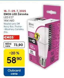 Tesco EMOS LED Žárovka nabídka