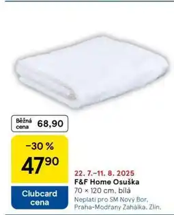 Tesco F&F Home Osuška nabídka
