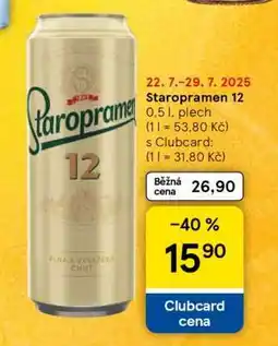 Tesco Staropramen 12 nabídka
