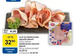 Tesco Le & Co Selská šunka nejvyšší jakosti nabídka