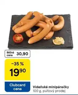 Tesco Vídeňské minipárečky nabídka