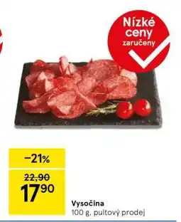 Tesco Vysočina nabídka