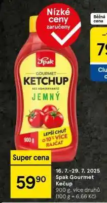 Tesco Spak Gourmet kečup nabídka
