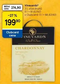 Tesco Vineyards Chardonnay nabídka