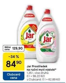Tesco Jar Prostředek na ruční mytí nádobí nabídka