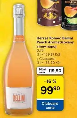 Tesco Herres Romeo Bellini Peach Aromatizovaný vinný nápoj nabídka