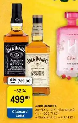 Tesco Jack Daniel‘s nabídka