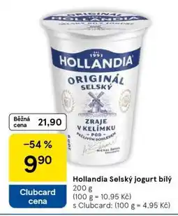 Tesco Hollandia Selský jogurt bílý nabídka