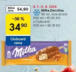 Tesco MILKA Zmrzlina nabídka
