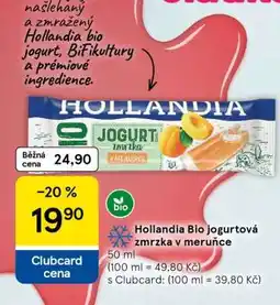 Tesco Hollandia Bio jogurtová zmrzka v meruňce nabídka