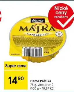 Tesco Hamé paštika nabídka