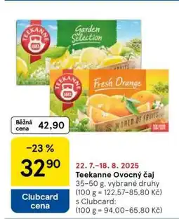 Tesco Teekanne ovocný čaj nabídka