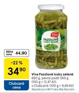 Tesco Viva Fazolové lusky zelené nabídka