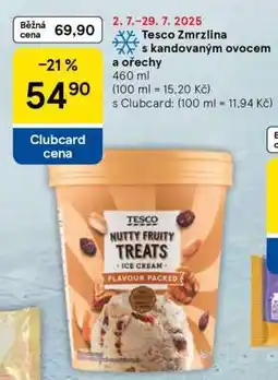 Tesco Tesco Zmrzlina s kandovaným ovocem a ořechy nabídka