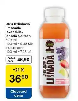 Tesco UGO Bylinková limonáda levandule, jahoda a citrón nabídka