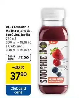 Tesco UGO Smoothie Malina a jahoda, borůvka, jablko nabídka