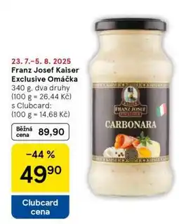 Tesco Franz Josef Kaiser Exclusive Omáčka nabídka