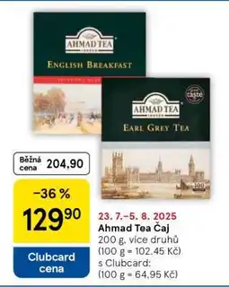 Tesco Ahmad Tea Čaj nabídka
