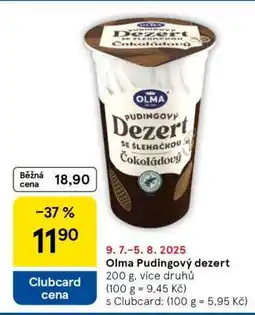 Tesco OLMA Pudingový dezert nabídka
