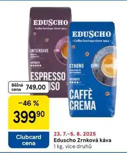 Tesco EDUSCHO Zrnková káva nabídka