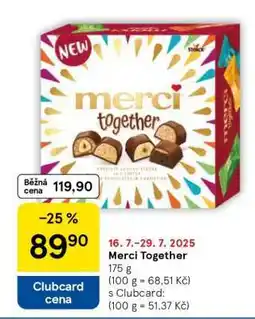 Tesco MERCI TOGETHER nabídka