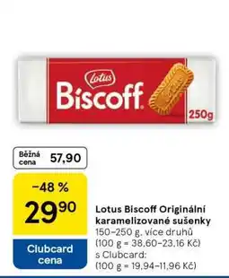 Tesco Lotus Biscoff Originální karamelizované sušenky nabídka
