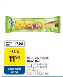 Tesco Orion Deli nabídka