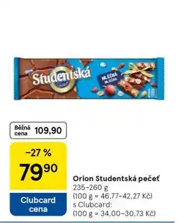Tesco Orion Studentská pečeť nabídka