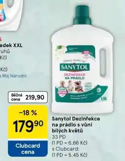 Tesco Sanytol Dezinfekce na prádlo s vůní bílých květů nabídka