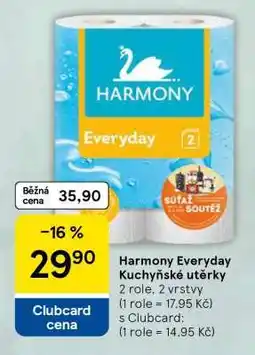 Tesco Harmony Everyday Kuchyňské utěrky nabídka
