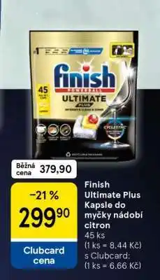 Tesco Finish Ultimate Plus Kapsle do myčky nádobí citron nabídka