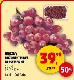 Penny Market Hrozny růžové tmavé bezsemenné nabídka
