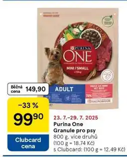 Tesco PURINA ONE Granule pro psy nabídka